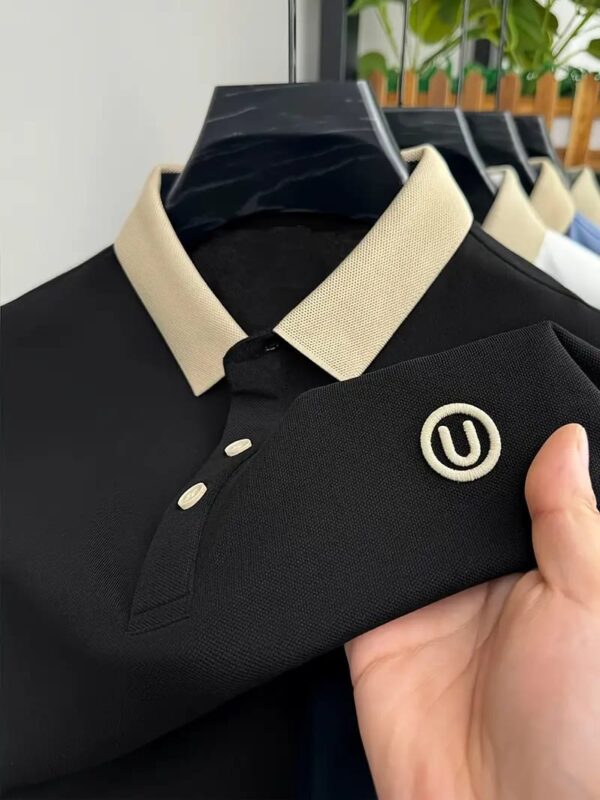 Men's Summer Embroidered Polo – Elegant Summer Style - 2