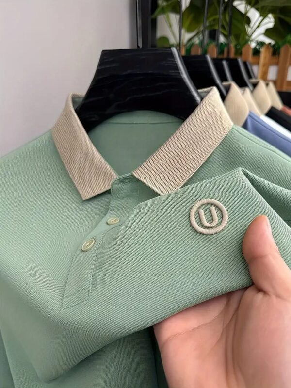 Men's Summer Embroidered Polo – Elegant Summer Style - 3